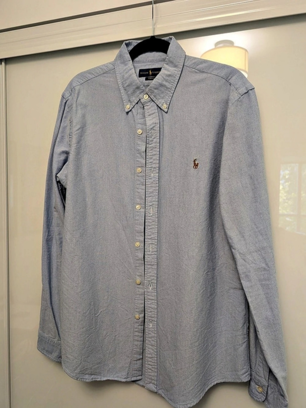 Polo Ralph Lauren Men's Cotton Button Down Oxford in Blue Like New